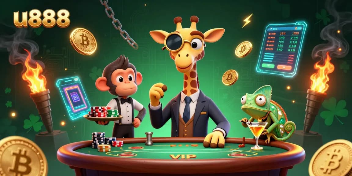 Experience winning thrills at u888 with vibrant characters, poker, and dynamic gaming elements.