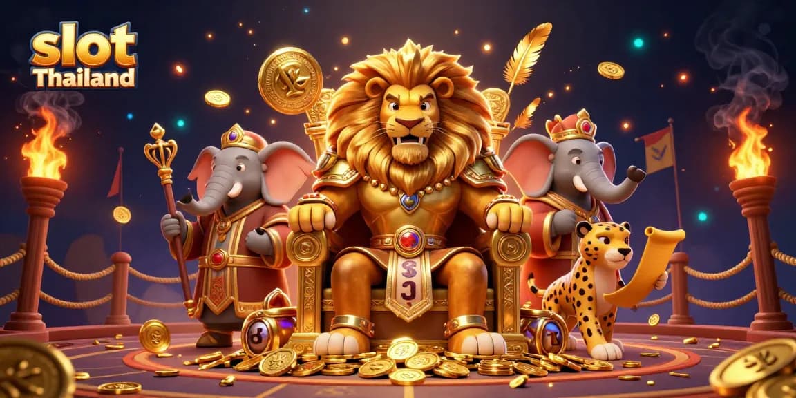 Menangkan permainan menarik di slot Thailand dengan slot gulungan dan elemen kasino berkilauan.