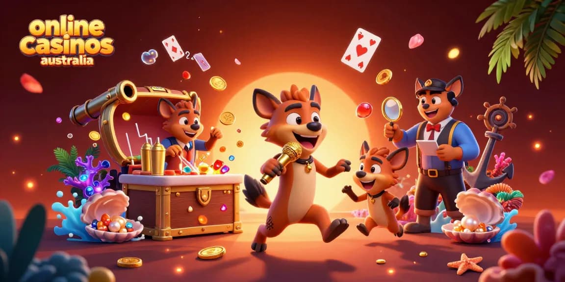 Experience vibrant action in online casinos Australia with entertained hyenas at a comedy casino.