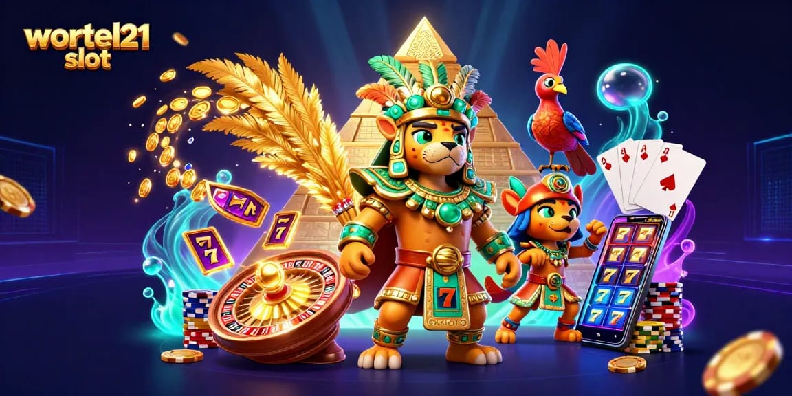 Engage with the thrilling wortel21 slot experience, featuring stunning Mayan characters amid dynamic casino elements.