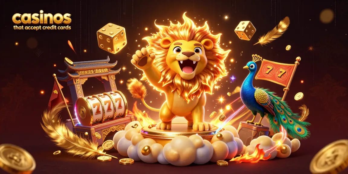 Experience the excitement at casinos that accept credit cards with vibrant gaming elements and dazzling characters.