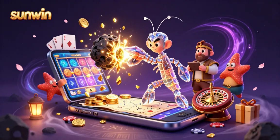 Experience sunwin with a galactic samurai amidst dynamic slot actions and a cosmic adventure.