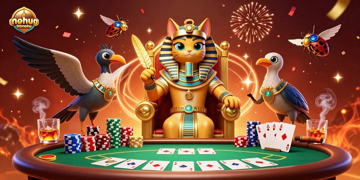 Engage in thrilling gameplay at nohu90nohu with vibrant 3D casino illustration featuring dynamic game elements.