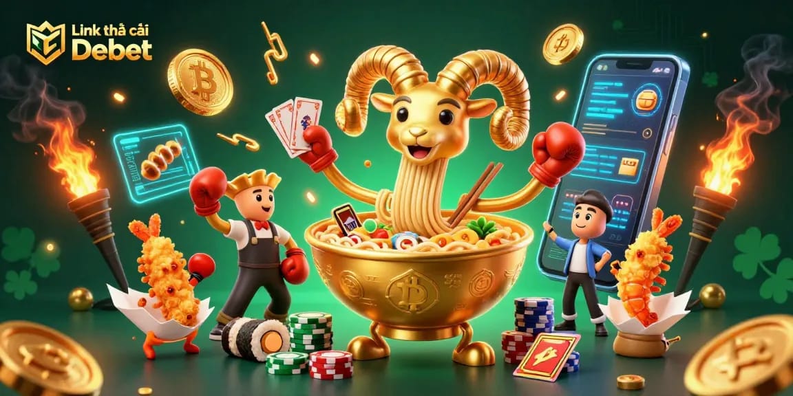 Experience vibrant gaming with the engaging Link nhà cái Debet scene showcasing animated casino elements.