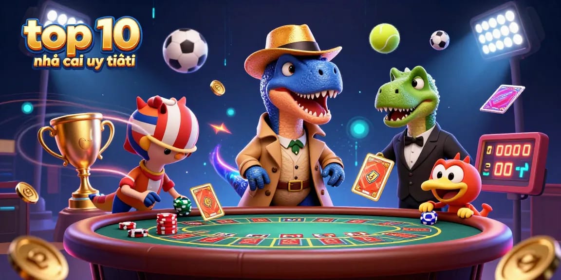 Engage with the top 10 nhà cái uy tín as a velociraptor card counter navigates a thrilling blackjack table