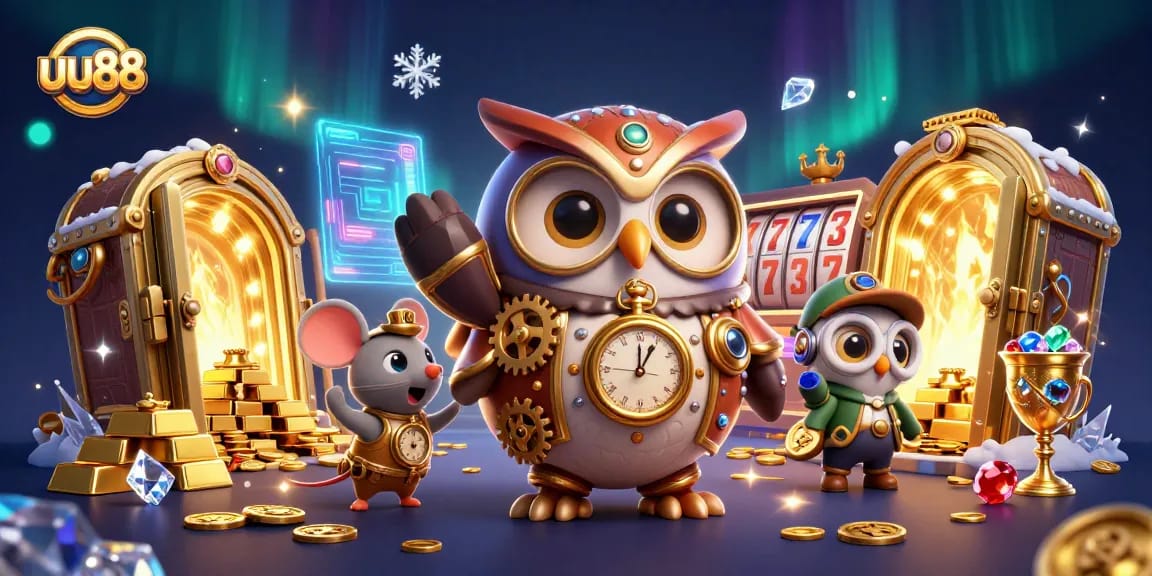 Bet on joyous moments with uu88 surrounded by treasures and vibrant casino elements