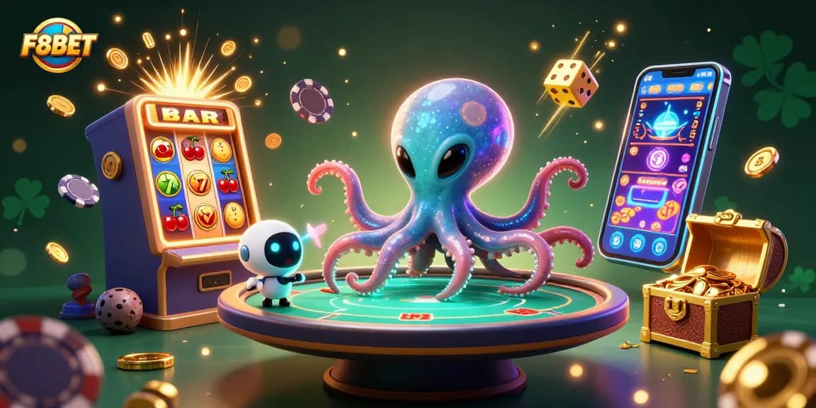 Join the fun at F8BET with colorful slot machines and exciting gaming elements!