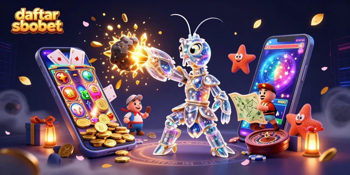 Engage in thrilling betting with daftar sbobet as a galactic samurai unleashes golden gems and coins.