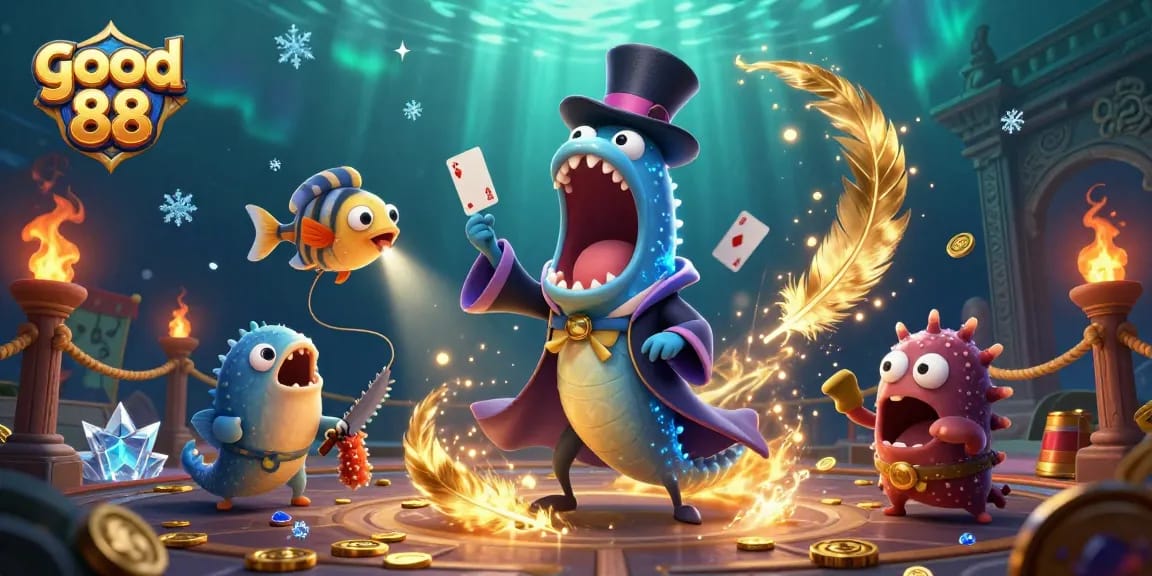 Engage in exciting wagers with the good 88 casino, featuring unique sea creatures in a magical betting atmosphere.