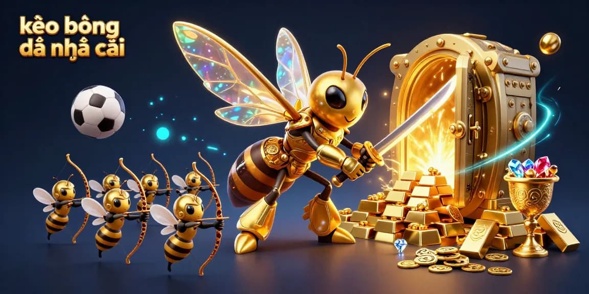 Experience the thrilling world of kèo bóng đá nhà cái with detailed 3D illustrations capturing dynamic sports betting action.