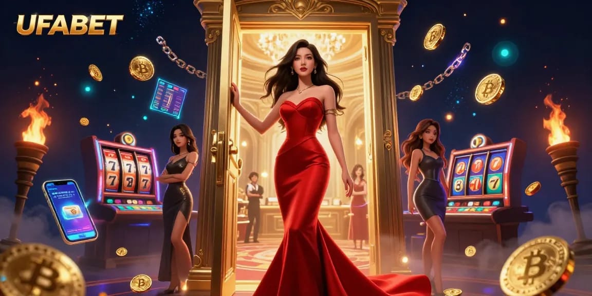 Experience thrilling gameplay with UFABET, the premier online betting platform showcasing vibrant casino elements and luxury.