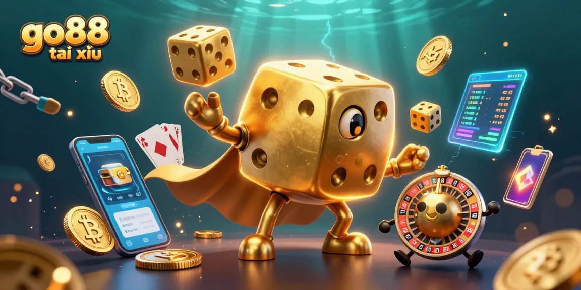 Engage with the thrilling experience of go88 tài xỉu featuring dynamic 3D dice characters and vibrant game elements.