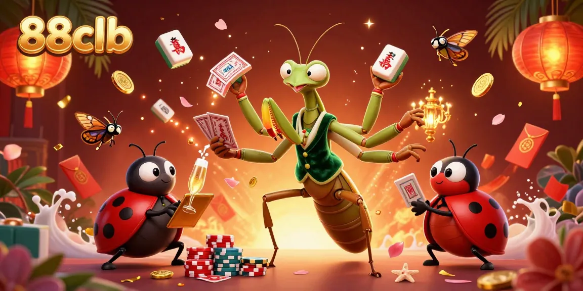 Experience thrilling gameplay at 88clb with 3D characters engaging in casino activities and vibrant decorations.