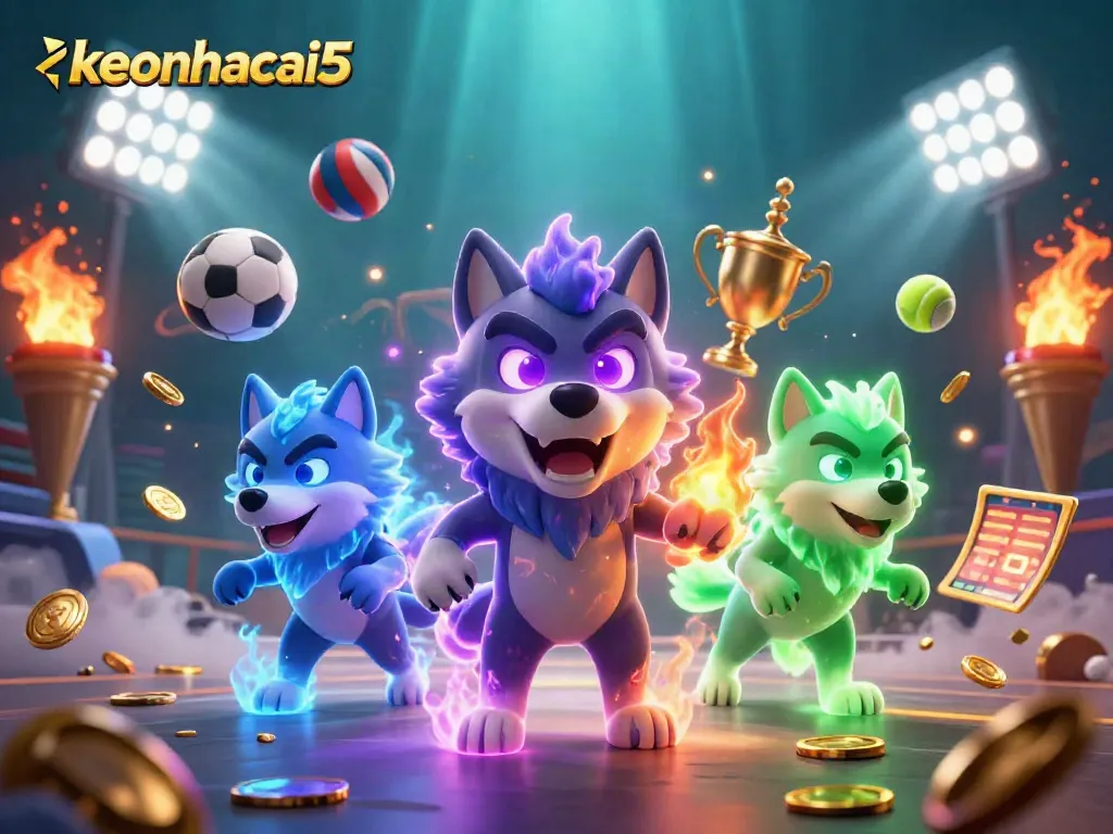Experience thrilling winning strategies with keonhacai5, featuring dynamic sports betting elements and captivating visuals.