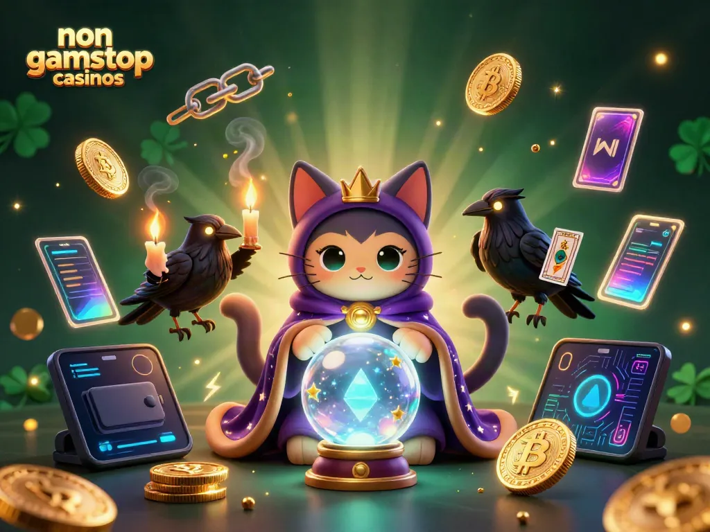 Engage with non gamstop casinos in this captivating scene with mystical elements.