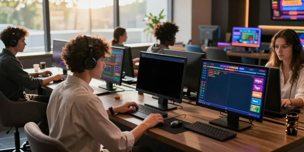 Exciting online betting environment at https://8kbeteu.com/ showcasing diverse users engaged in gaming.